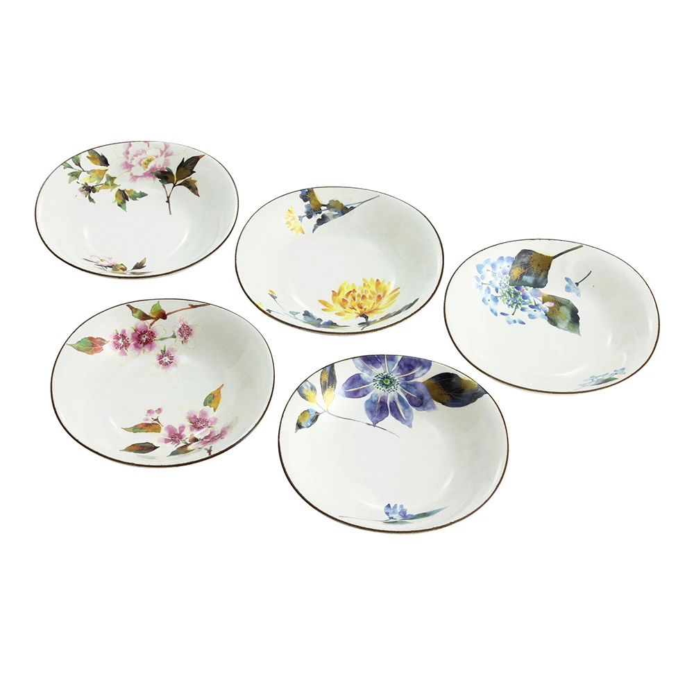 Japanese colorful wedding white dinner plates set ceramic bulk