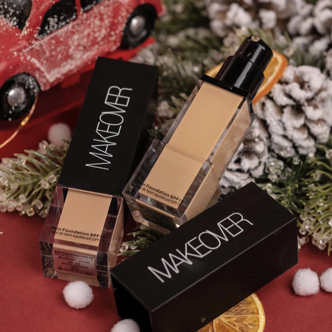 MAKEOVER  Waterproof Makeup Face Liquid Cream Foundation Base  For Any Skin