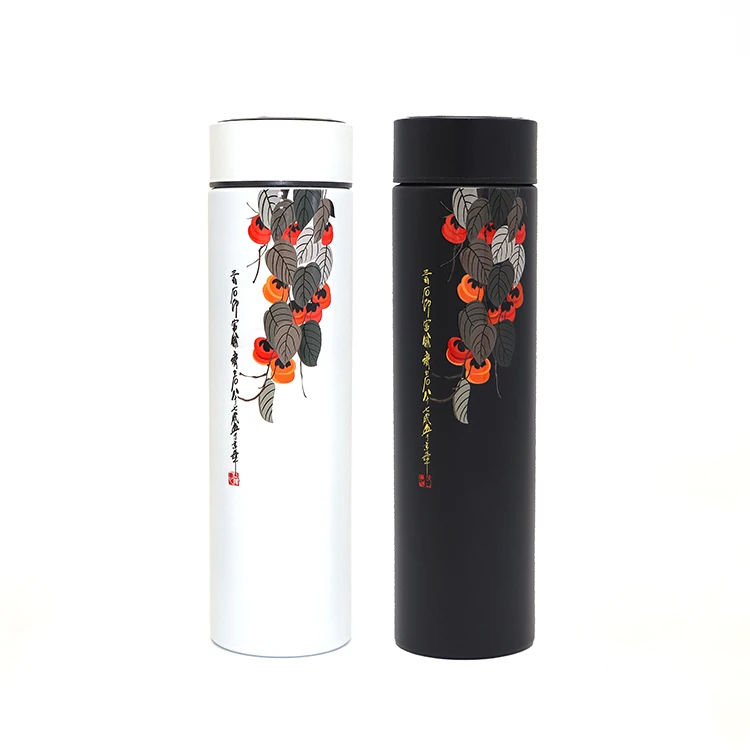 custom temperature display vacuum thermos cup intelligent large capacity sus 304 bottle