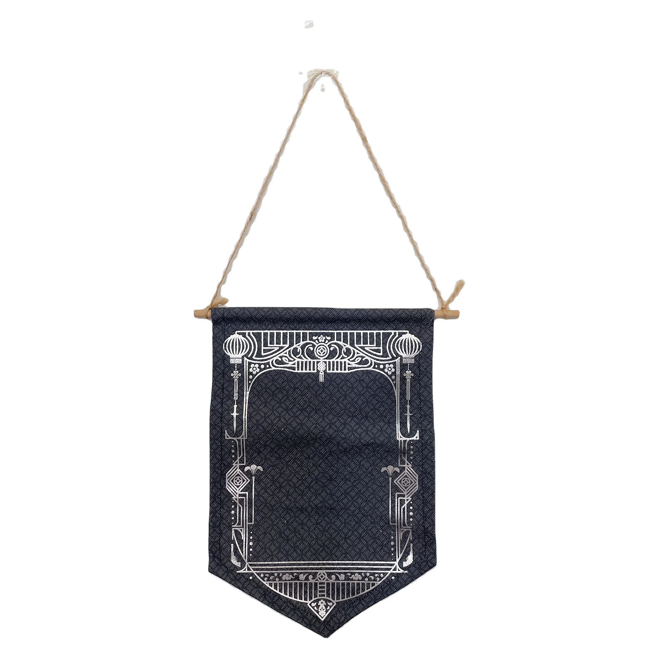 Pin Display Pennant Banner Enamel Lapel Pin Badge Flag Plain Blank Canvas Wall Banner Badge Storage Home Hanging Decorations