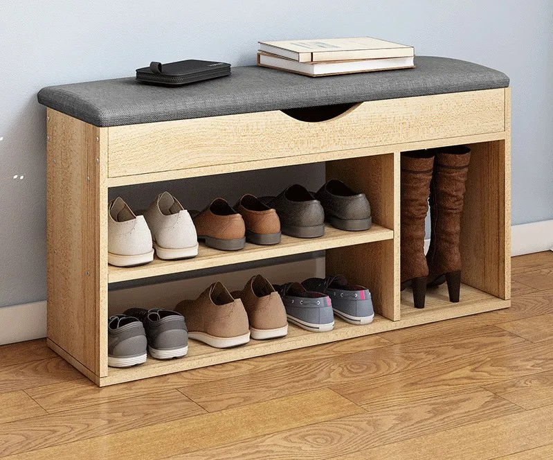 Factory direct selling wooden customized shoe racks