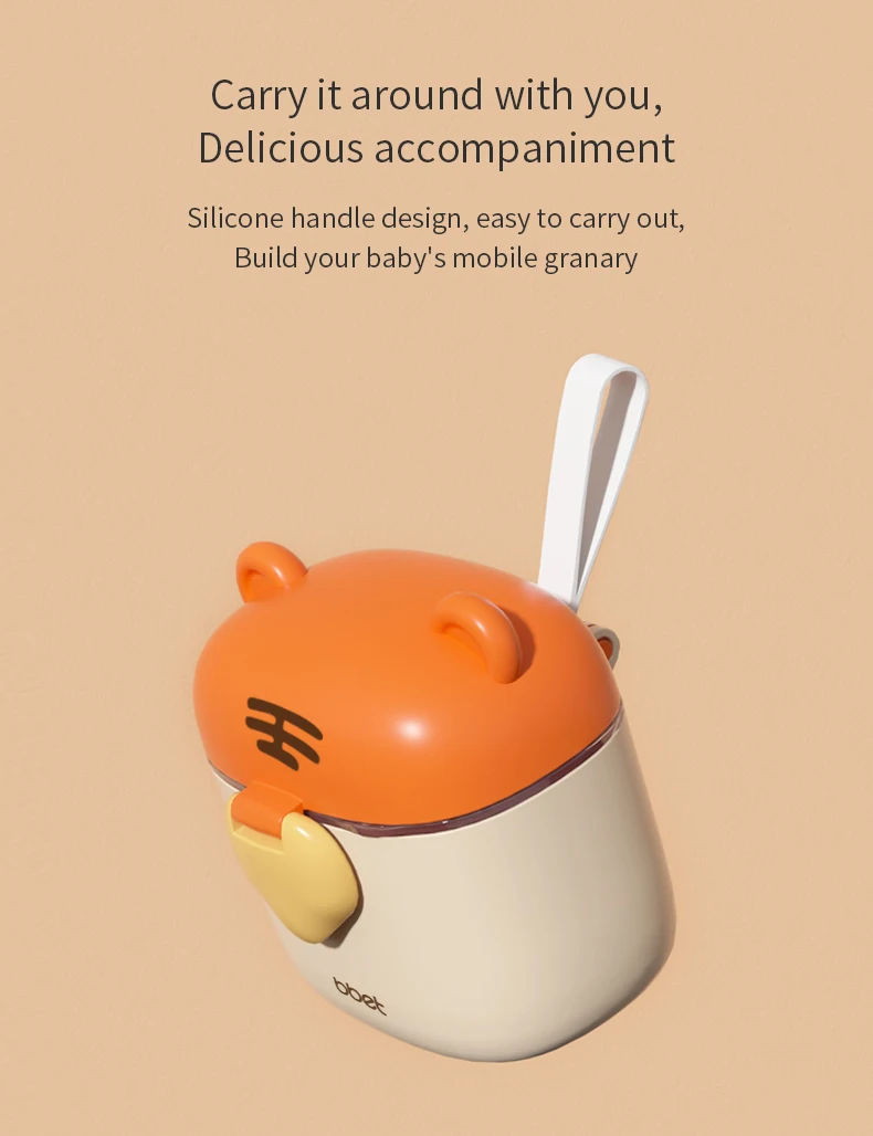 Food Grade baby milk powder/food/snack storage box Food container Reusable toddle kids snack container