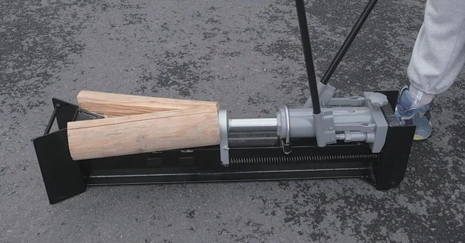 Manual hydraulic wood splitter small  wood chopper mini chop firewood machine