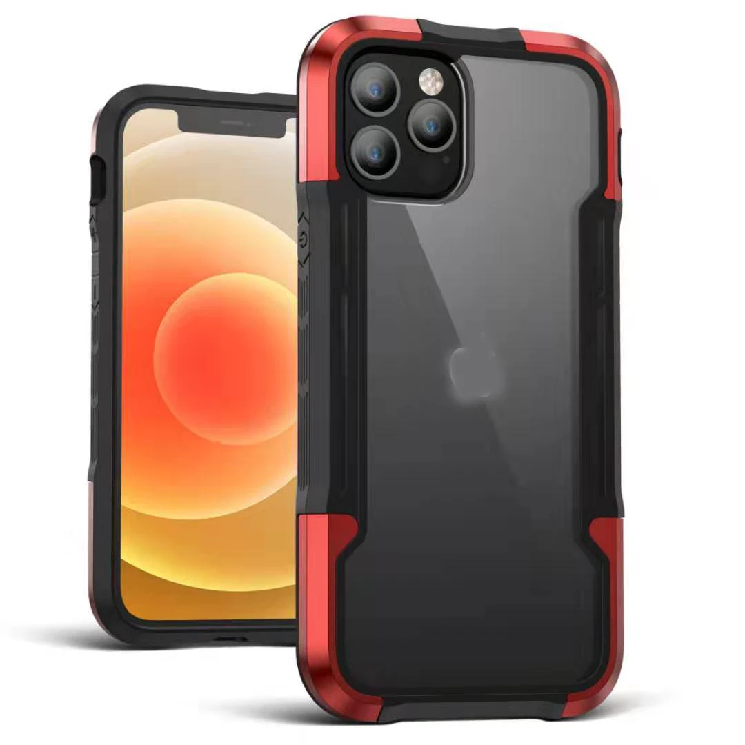 New Arrivals Heavy Duty Military Grade Shockproof Drop Protective aluminum alloy TPU PC Phone Case for iPhone 12 Pro Max 12 Mini