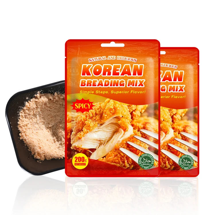 200g Hot Selling Fried Korean Chicken Powder Factory Supplies Korean Coating Frying Powder