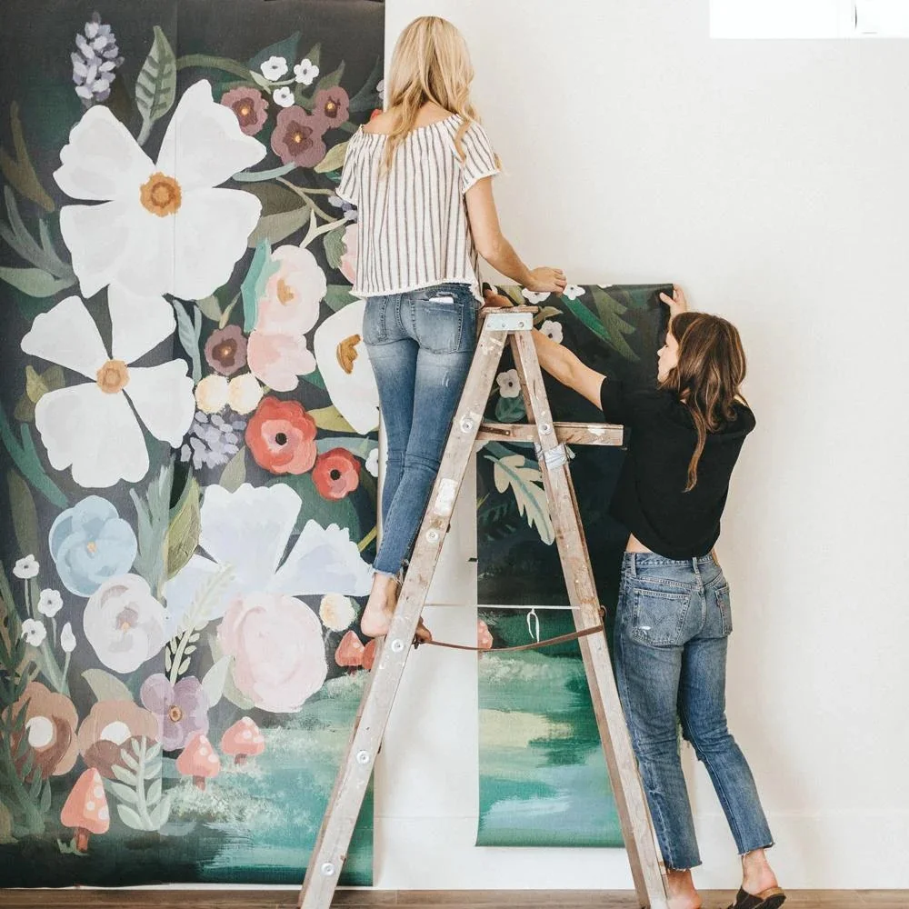 customized 3d wallpaper flowers mural wallpaper blue flowers