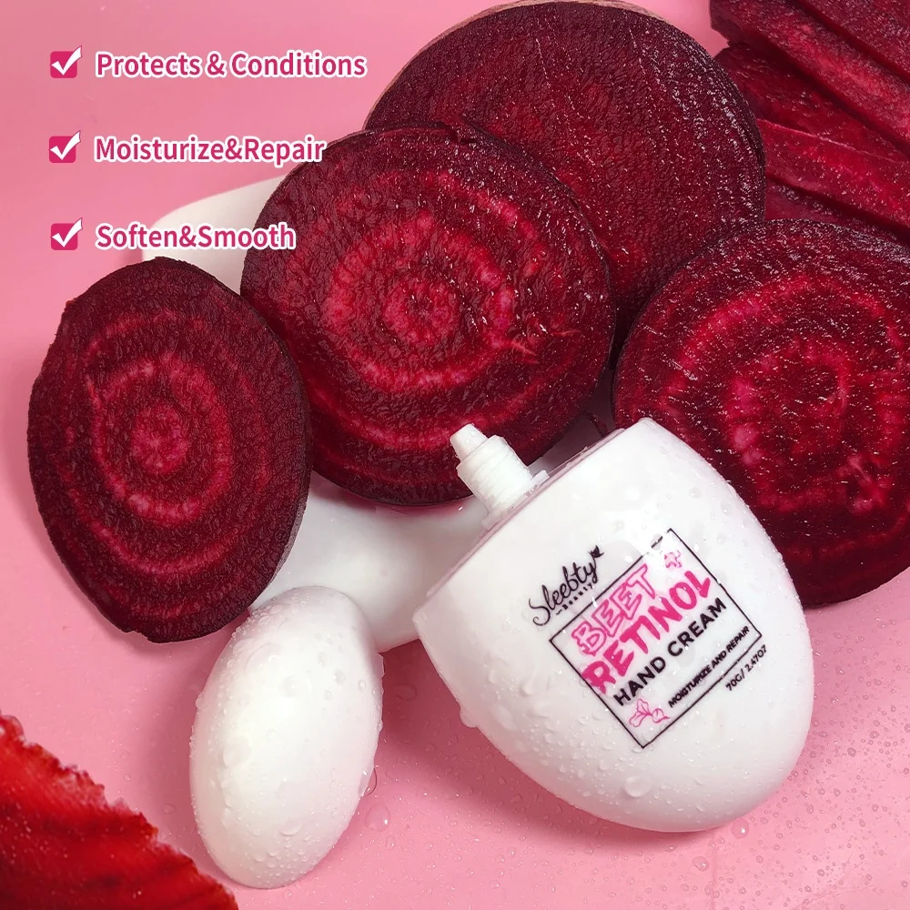 Private Label Moisturizing Soften Anti Wrinkle Repair Dry Skin Vegan Beet Vitamin A Mini Hand Cream