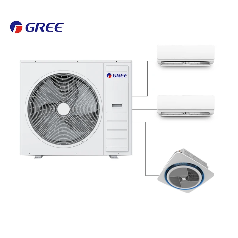 Gree Home Office Indoor Ceiling Split Mounted VRV VRF Inverter AC Unit Mini Central Air Conditioner System