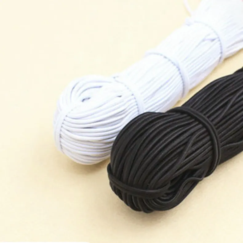 Wholesale 2mm 2.5mm 3mm Colorful Bungee Cord Round Elastic String Braided Elastic Rope for Garment