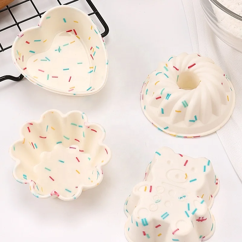 Custom Wholesale Silicone Muffin Pan Mini Cups Cupcake Pan Nonstick BPA Free Silicone Baking Molds