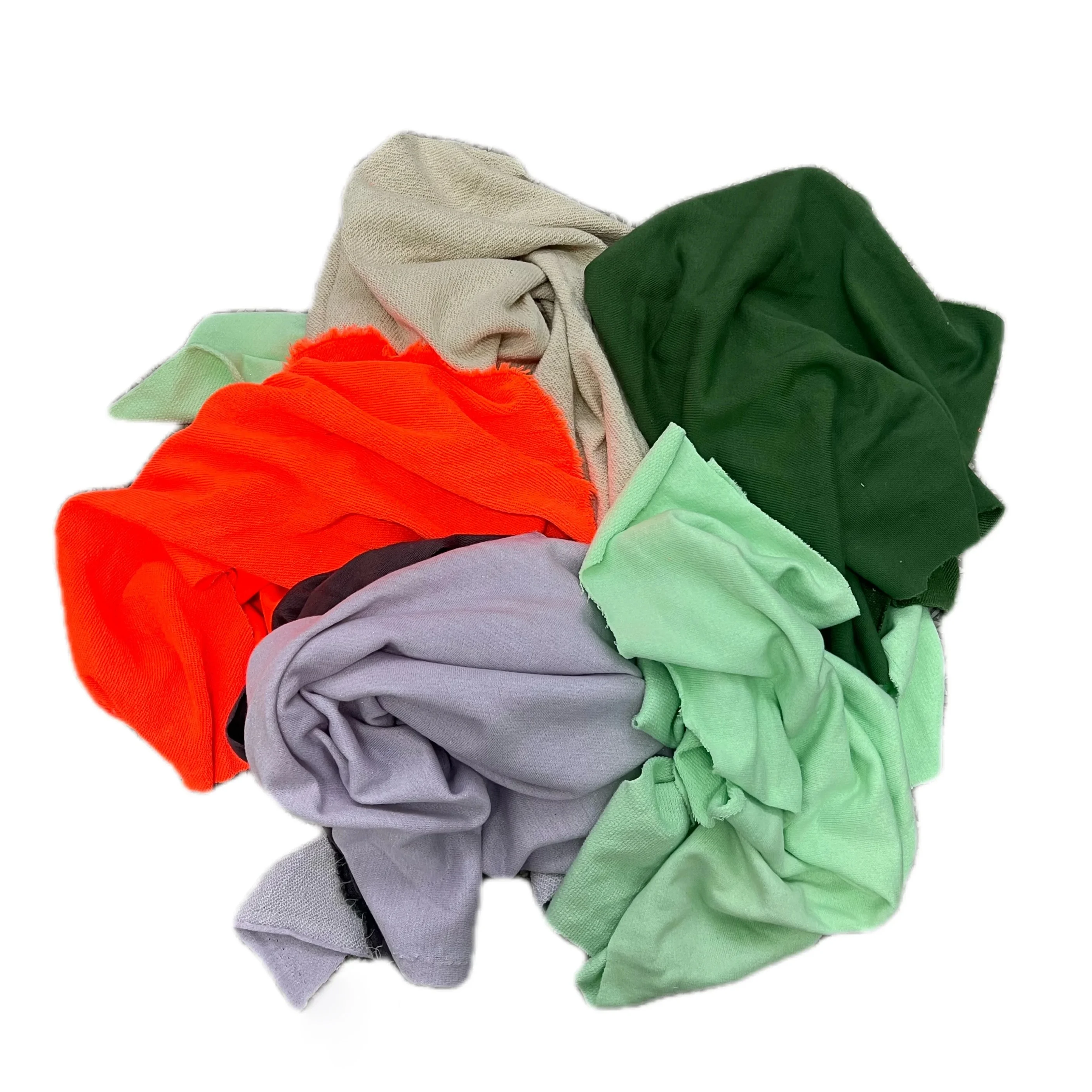 Recycled Cleaning Rags Textile Waste Cutting Mixed Color Terry Cloth  100% Cotton Rags 10kg 15kg 20kg Bale