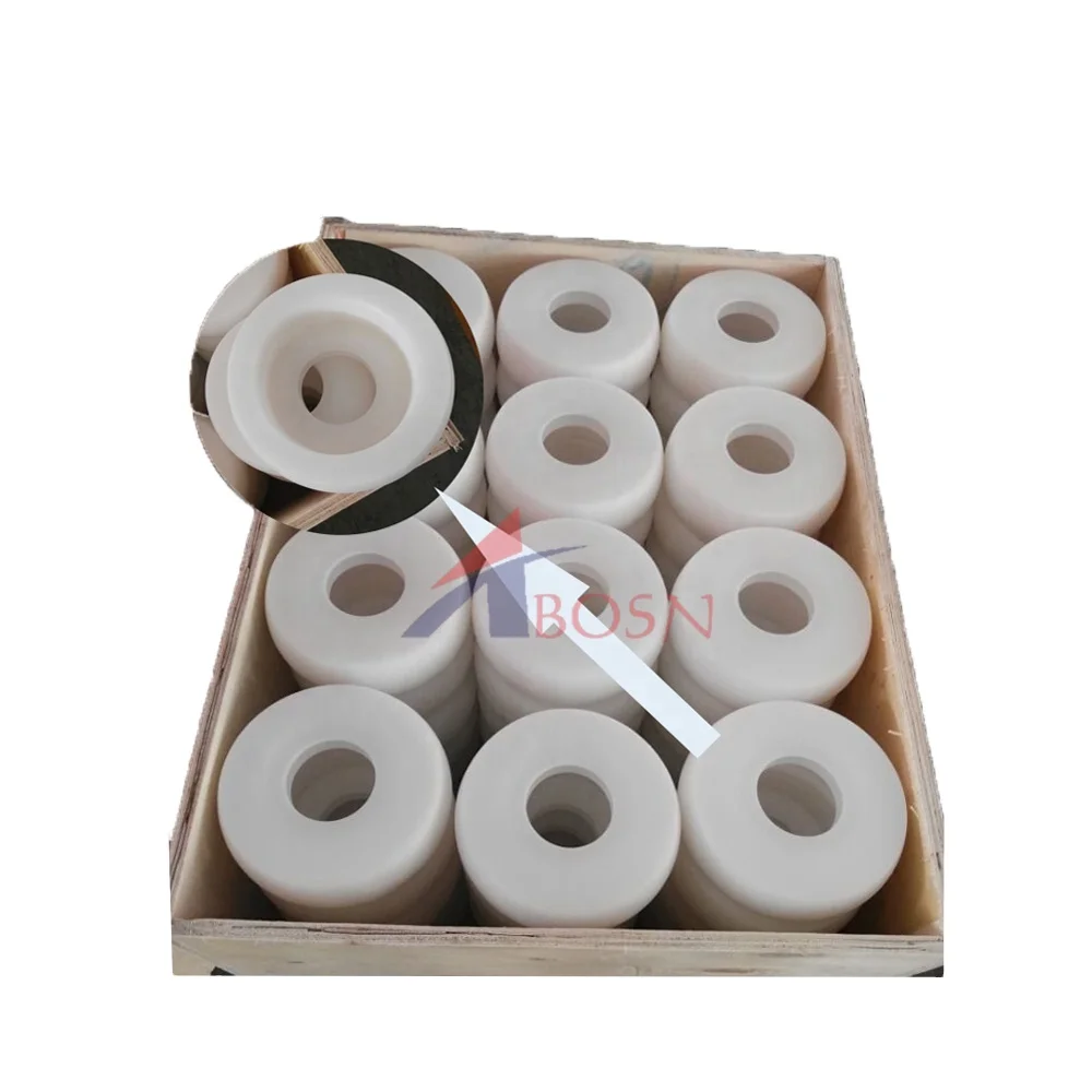  Ленточный конвейер HDPE полимерный неисправный станок с ЧПУ UHMWPE ролик для портового крана