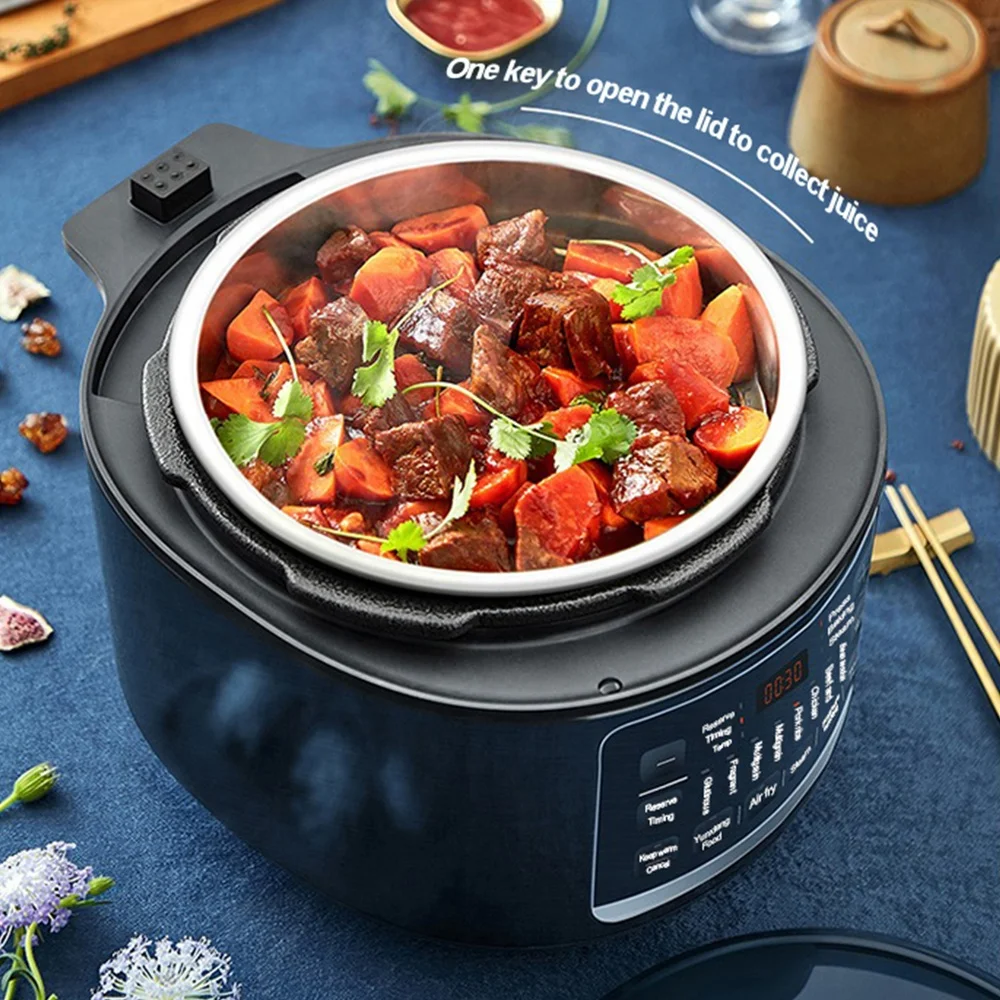 Two Lids Kitchen Appliance Oil Free Multi 2 in 1 Air fryer Pressure Cooker