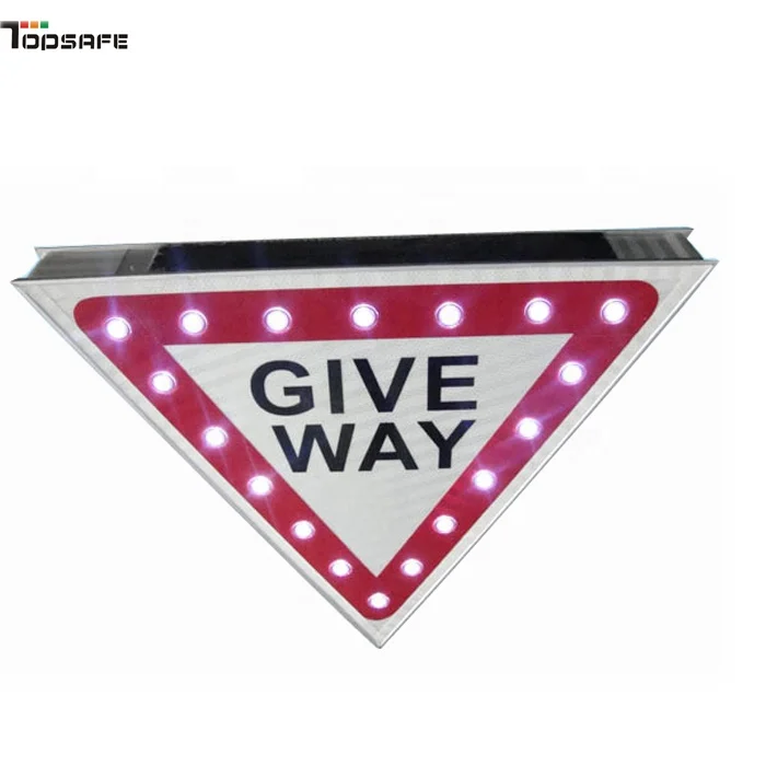Solar Uneven Road Flashing Light Traffic Warning Sign