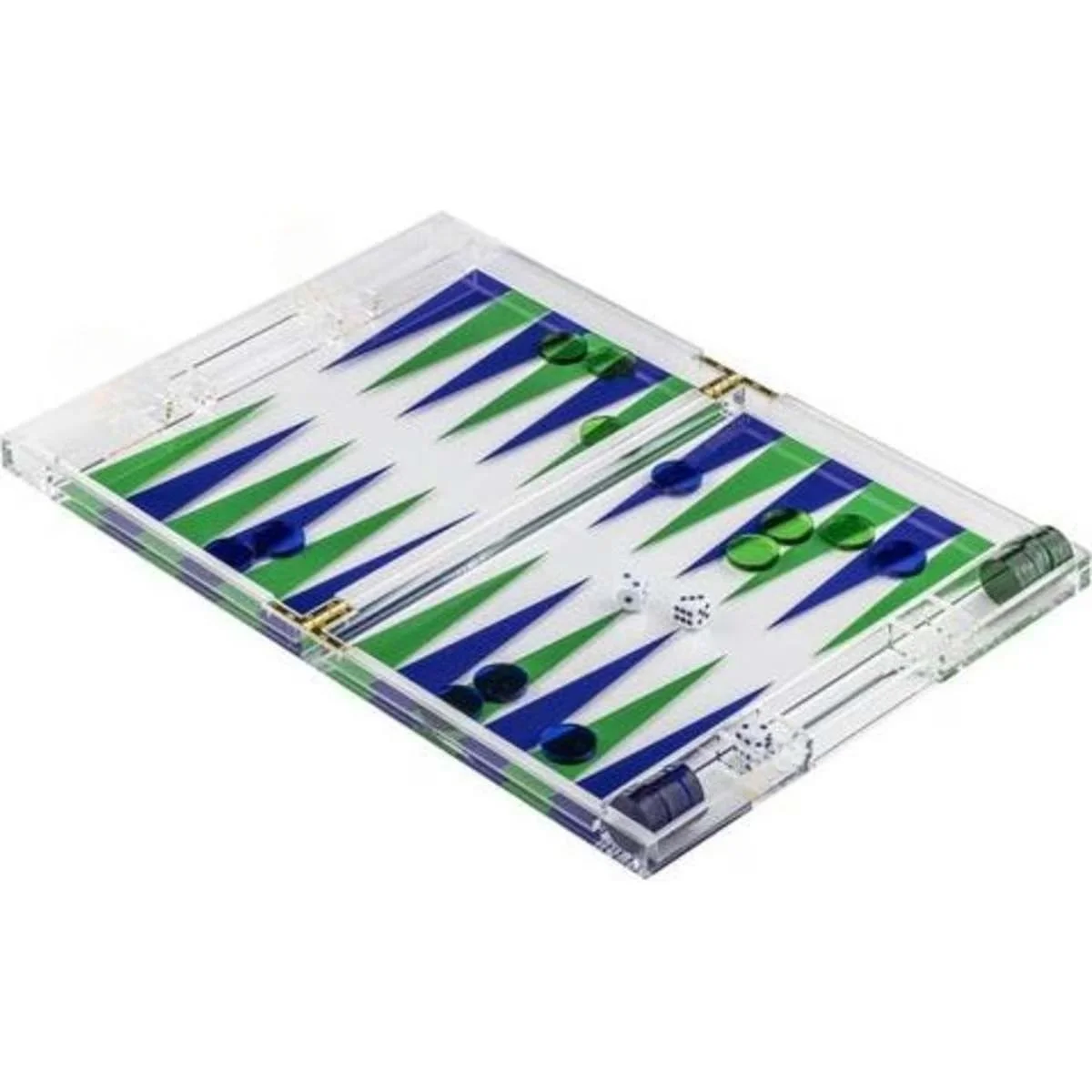 Customizable modern backgammon acrylic backgammon set for leisure and entertainment games