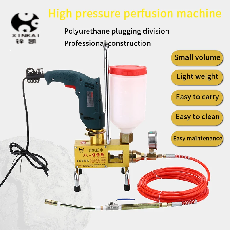High pressure injection water-soluble  polyurethane   oil-soluble  epoxy Acrylic resin material grouting machine