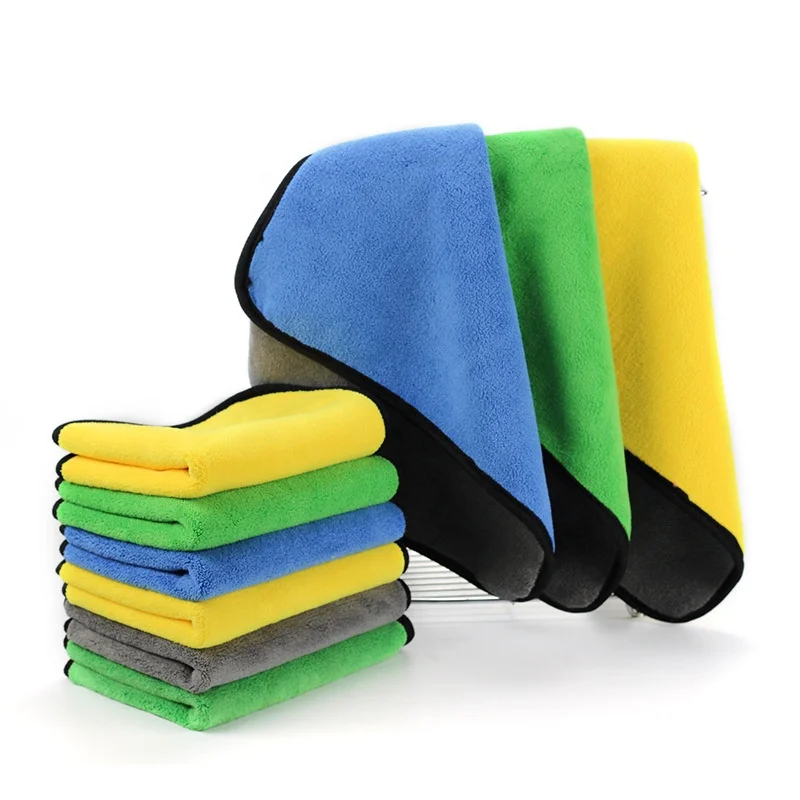 Quick Drying Mix Colors Car Microfiber Cleaning Towel 800GSM Polishing Waxing Auto Detailing Towel Cloth