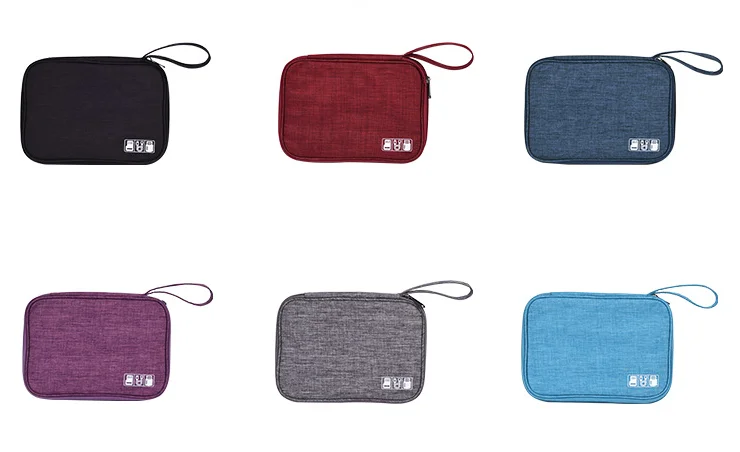 RU Data cable storage bag travel charger digital bag earphone storage box USB flash drive multifunctional organizing bag