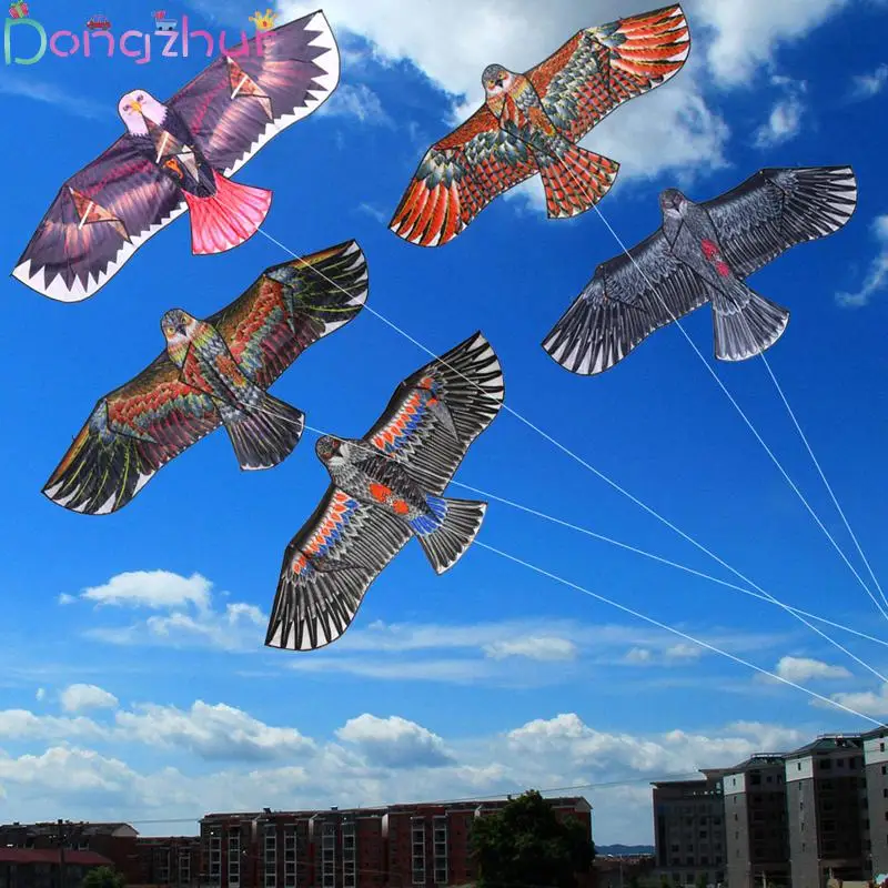  1.2 Flat Eagle Kite Children Flying Bird Kites Windsock Outdoor Toys Garden Cloth For Kids Gift