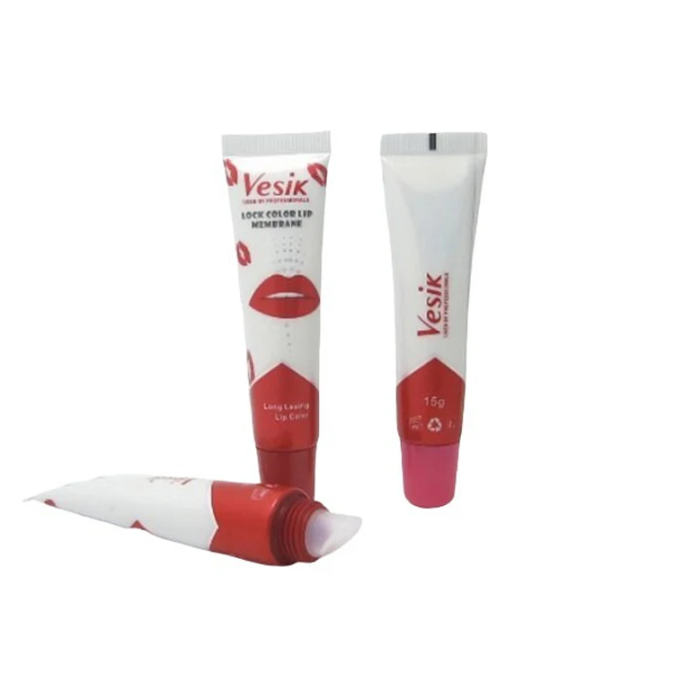10ml lip gloss lip balm plastic tube packaging