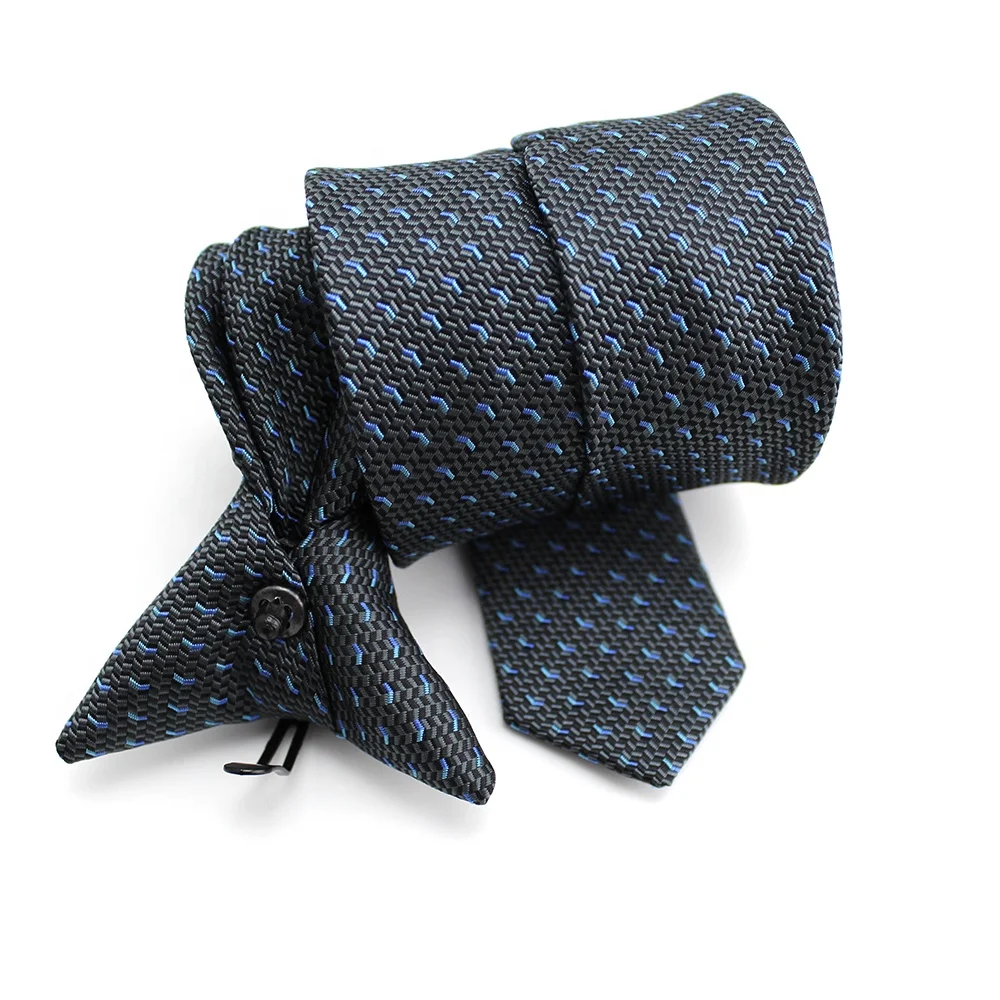 Pretied Simplify Matters Mens Easy Wear Green Polyester Woven China Suppliers Wholesale Clip On Tie Uniform Custom Pilot Necktie