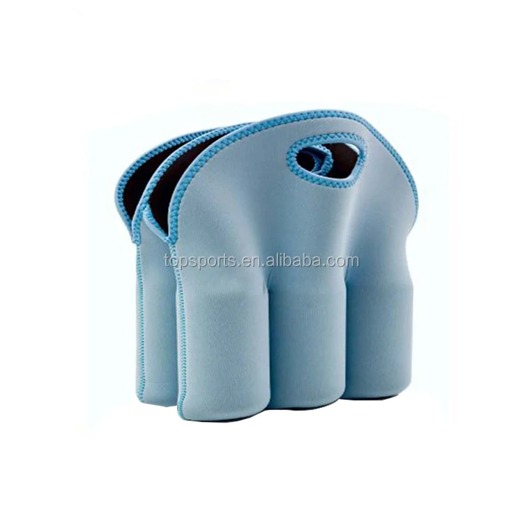6 Packs Portable Neoprene Can Cooler Handle Bag Extra Thick Beer Bottle Carrier Bag