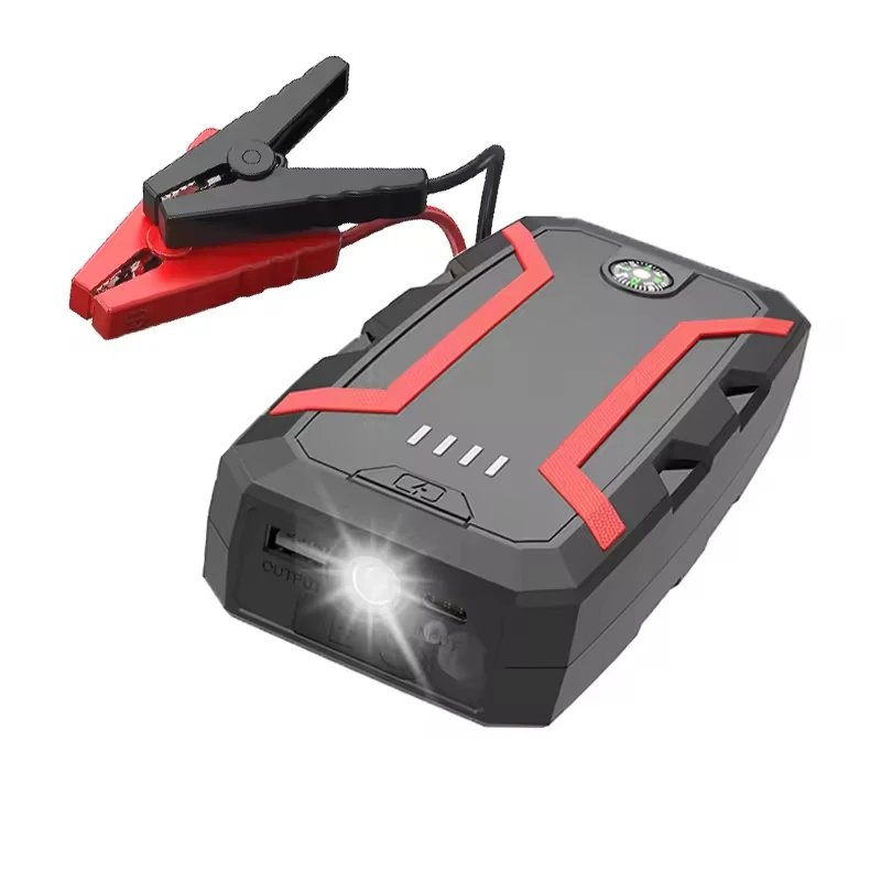 High Quality Portable 1000A Jump Starter 12V 22000Mah Portable Type-C Charge Sos Led Light Compass Car Jump Starter