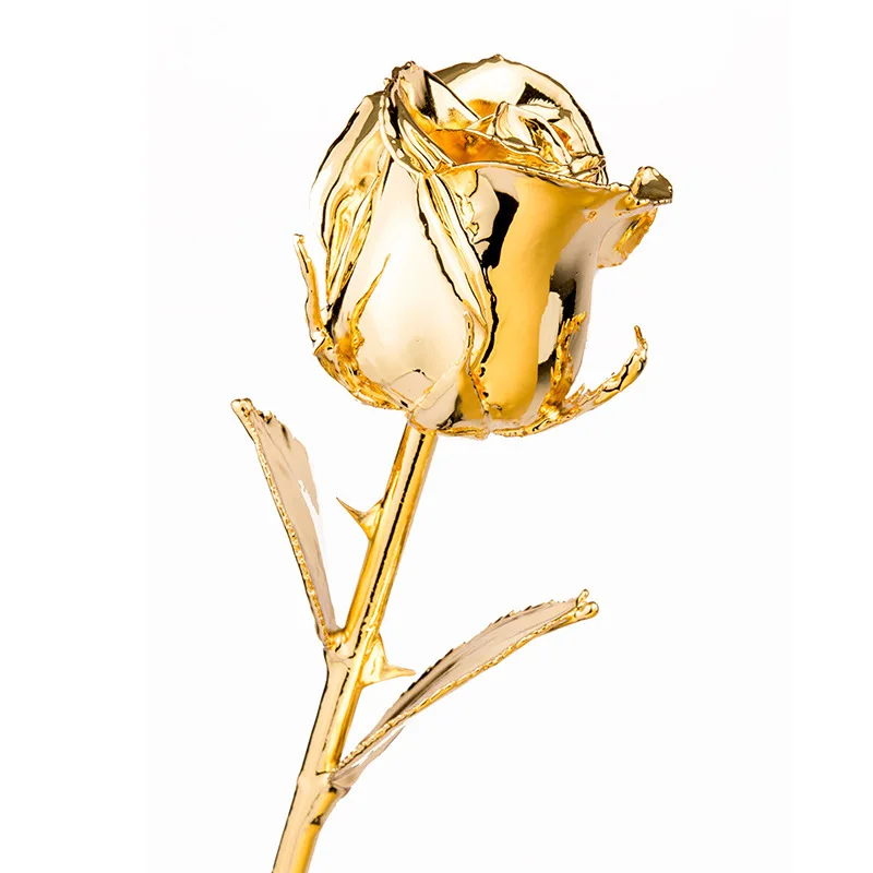 24K Gold Rose Flower Customized Golden Roses