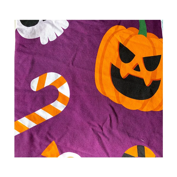 250 gsm custom fabric  digital printing French terry  fabric cut service