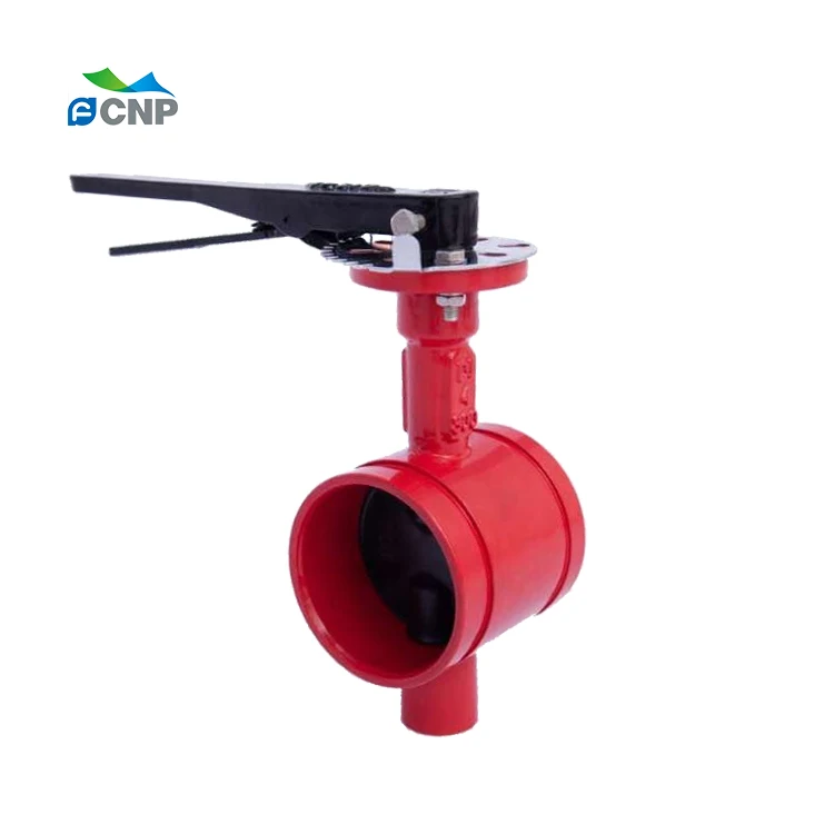 
300PSI FM/NSF/ANSI 61 And NSF/ANSI 372 GD-381L Manual Grooved Butterfly Water Valves 