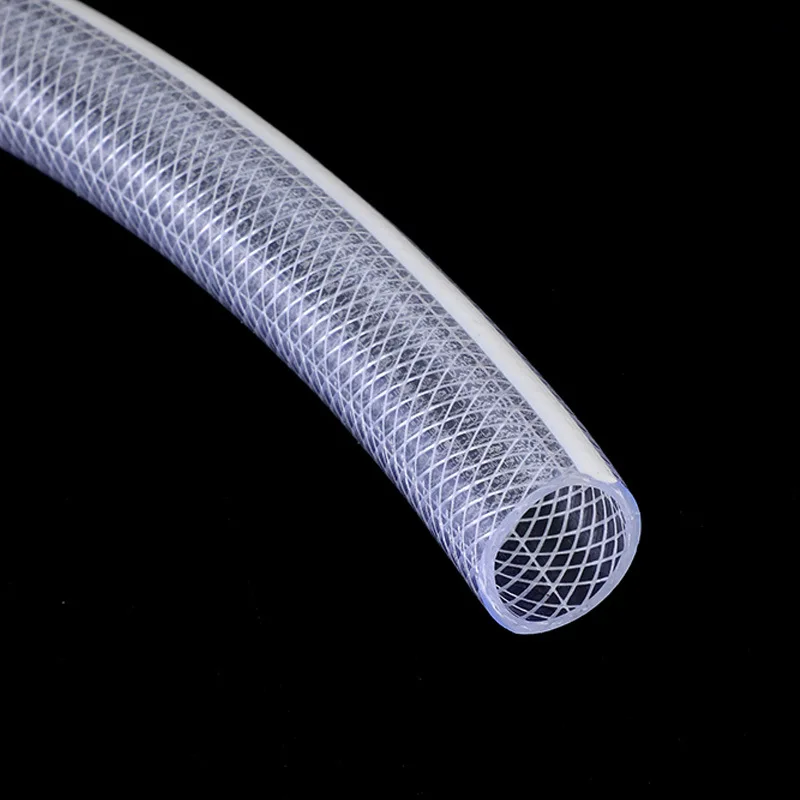 Plastic PVC Watering Hose Flexible Clear Reinforced Fiber Braided Soft Water Hose Pipe Tubing Suppliers
