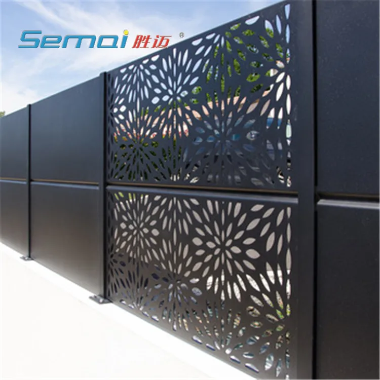 
Decorative metal garden fence and gate 