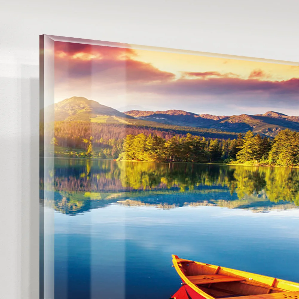 Best Selling Crystal Clear HD UV Resistant Landscape Canvas Painting Wall Art Picture Acrylic Prints Frameless Acrylic Painting