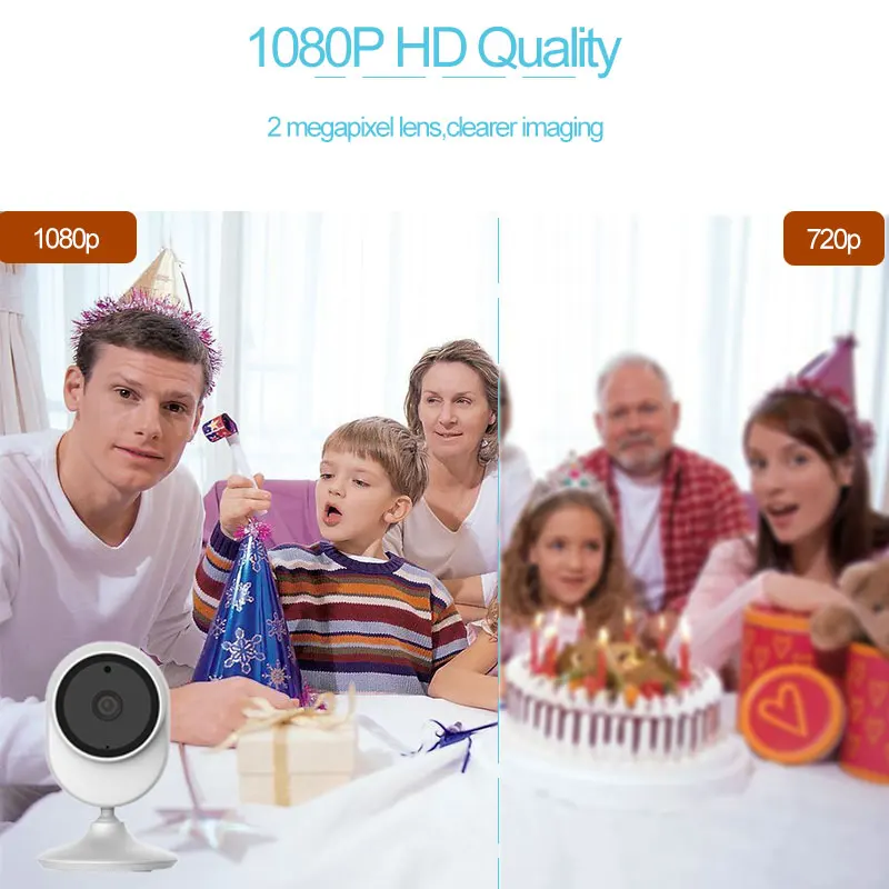  Лидер продаж HD Беспроводная IP-камера видеонаблюдения с записью 1080P широкий угол обзора 140