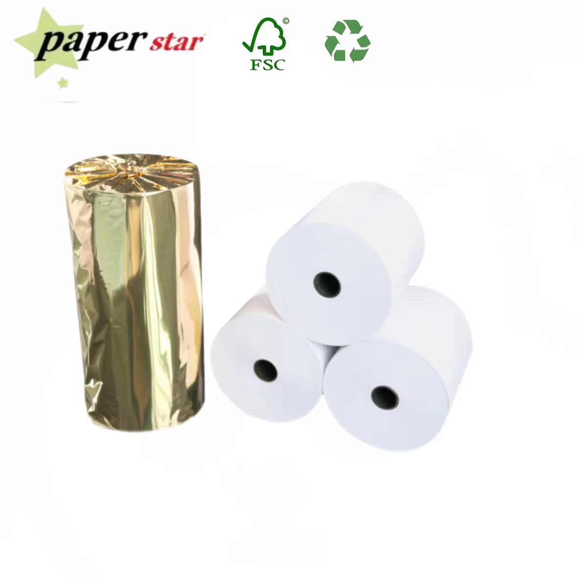 100% pure wood pulp factory direct sale 80*80mm cash register thermal paper roll