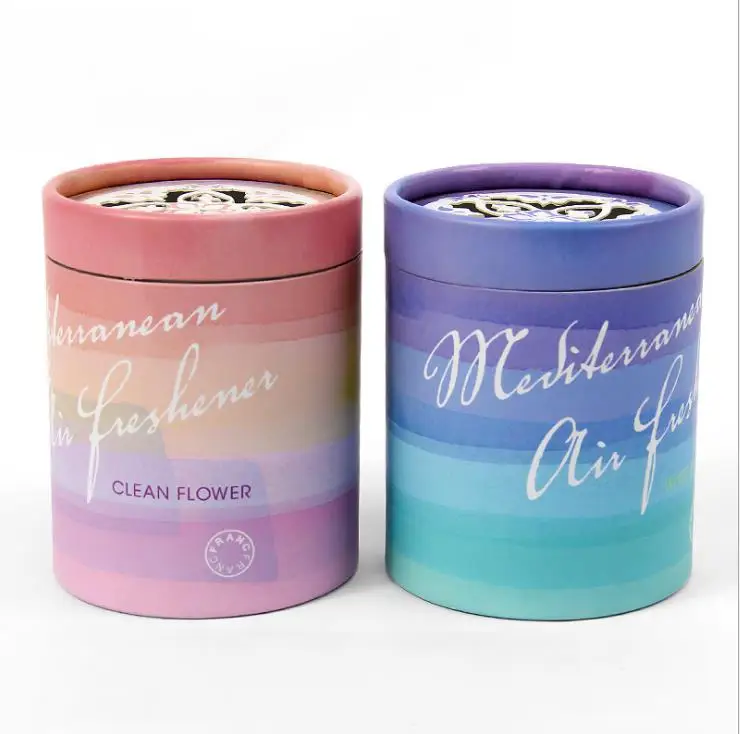 Manufacturers produce custom world cover cylinder UV printing color packaging box paper can packaging box hollow cover cylinder