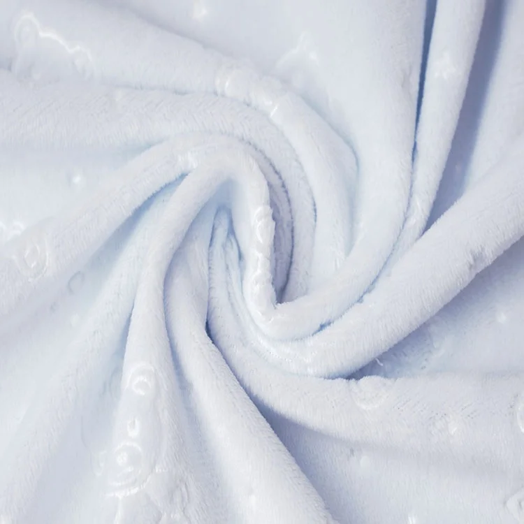 Полиэфирная супермягкая Тяжелая бархатная тисненая крепированная зимняя велюровая ткань для одежды