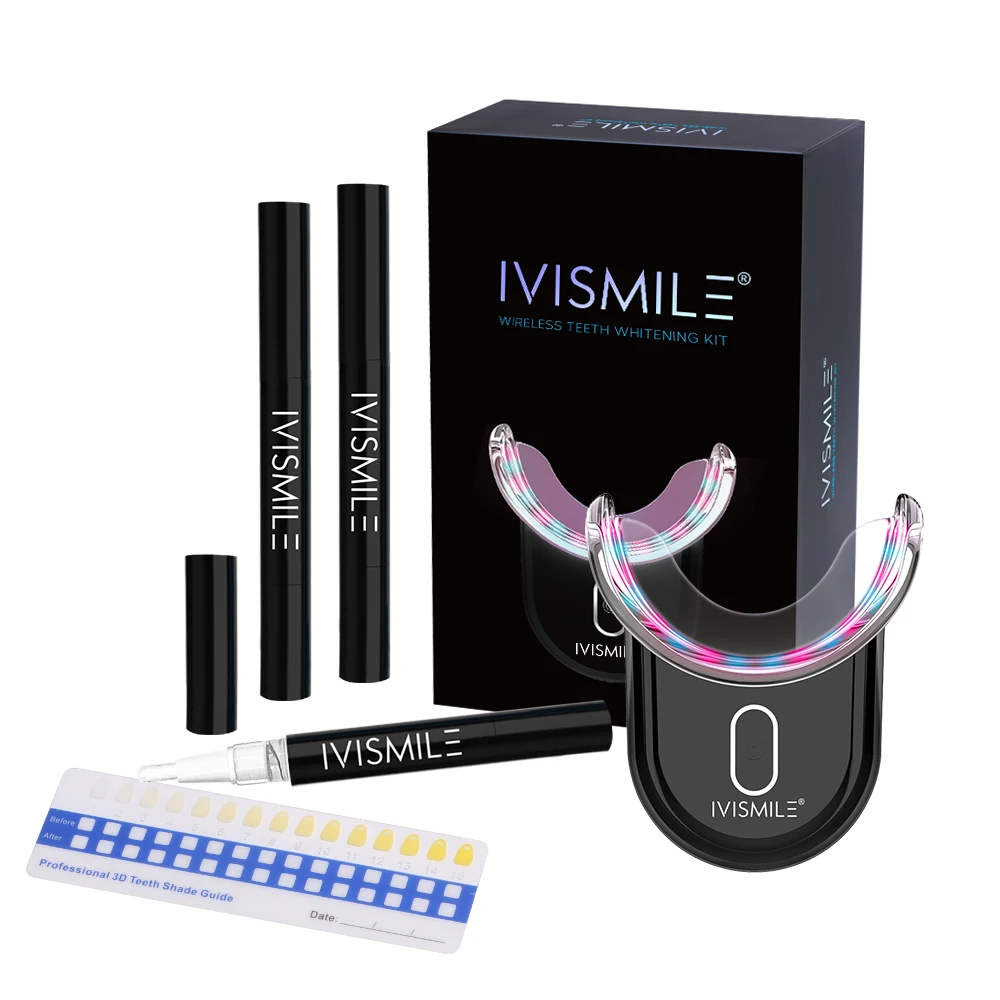 IVSMILE Hot Selling Effect Remove Stains Purely White Deluxe Teeth Whitening LED Kit