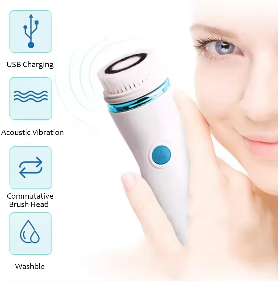 4 in 1 Portable Electric Foot Grinder Set USB Foot Callus Remover for Dry Cracked Dead Skin Rejuvenation Machine for Hands