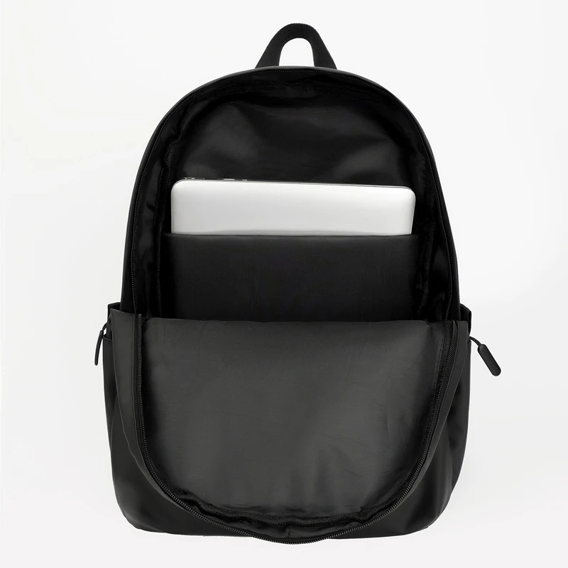 Custom Logo Nylon material Waterproof Outdoor Casual Sport Simple Black laptop backpack