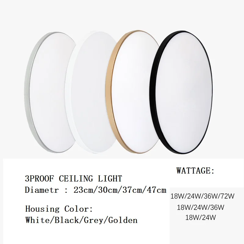 3 Proof LED Ceiling Dimmable Sensor Light For Aisle Living Room Hotel Apartment Villa Corridor Entrance Cloakroom Stair Balcony