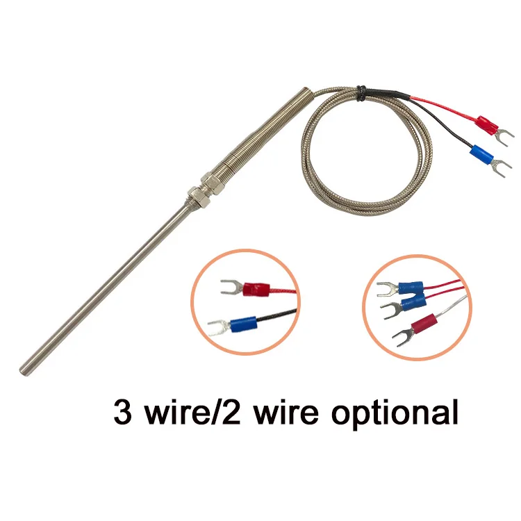 Jinlongbao custom pt100 pt1000 temperature sensor high accuracy stainless steel temp sensor probe