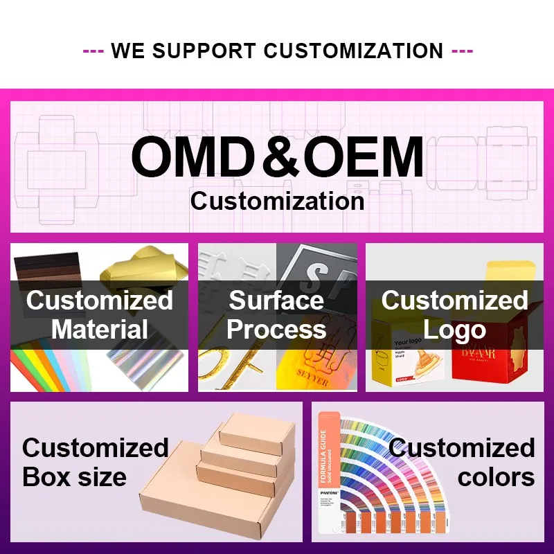 Zhengxiong Pink Tear Strip Boxes Box Packaging Tear Strip Printed Packaging Box