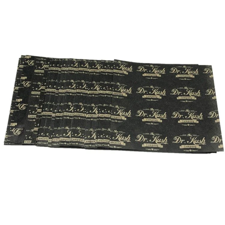 
Custom gold logo black paper printing parchment paper for food wrapping candy wrapper Cheese cake wrapping 