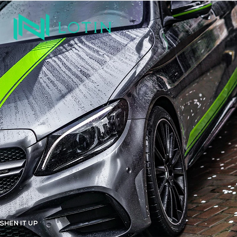 High Premium Car Wrap Vinyl Sticker Car 1.52*18M Liquid Lime Vinyl Wraps Stretachable Wrapping Film for Car