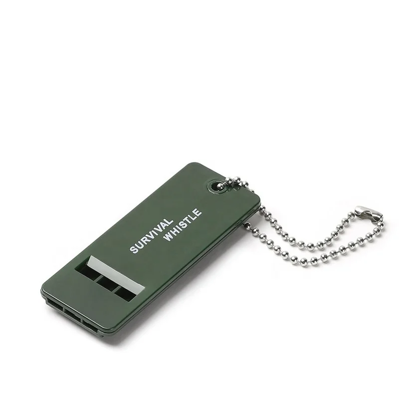 Mini Outdoor Camping Multi-audio Three-frequency Plastic Survival Emergency Cheap Flat Whistle