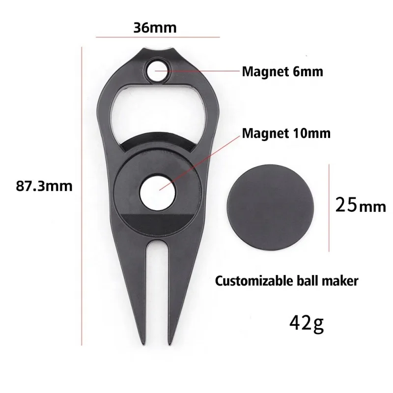 2024 Golf Gift Set Putting Aid Green Reader Magnetic Iron Golf Sports Poker Chip Ball Markers And Hat Clips and divot tool