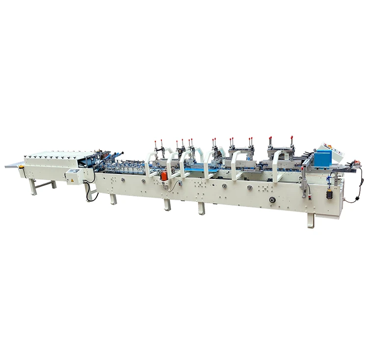 ZH-1000G flexo automatic crash-lock bottom box folder gluer, high speed full automatic folder gluer machine
