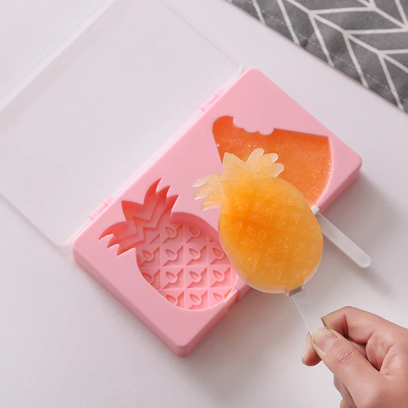2021 Hot Selling High Quality Silicone Mold For Popsicle Ice Cream 2 Pcs Ice Mold Ice Cream For Children