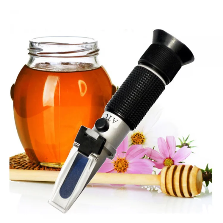 HEDAO rhb-90atc 58-90% Handheld Refractometer Brix Scale Honey Sugar Content Sugar Food Sweetness refractometer for oil testing